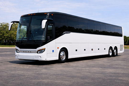 56-passenger charter bus available for charter in Ocala, FL
